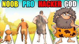 NOOB vs PRO vs HACKER vs GOD in Evolution Run