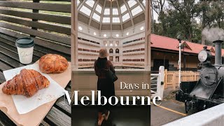 Melbourne Vlog | Puffing Billy 🚂 State Library Victoria, Museum, Hidden Gem Croissant Place 🥐