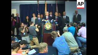 The mayors of three New Jersey cities, two state legislators and several rabbis were among more than