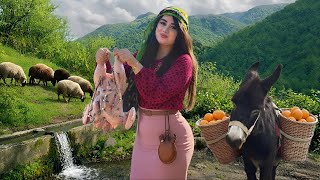 Secrets of Life in a Cold Mountain Village | The Hard Daily Life of Nomadic Girls