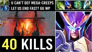 EPIC 40 KILLS THRONE DEF New Imba Hero Mid vs Megas 1 Combo Delete Enemy Crazy Comeback 7.26 Dota 2