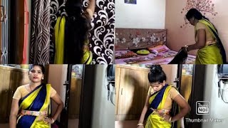 💞Saree Vlog Indian Housewife 💃 daily routine work🌷