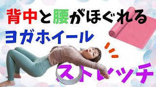 ゴロゴロするだけ！ヨガホイールで辛い腰や背中の痛みを軽減！【5min】