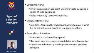 Human Resource Management Unit 3 Session 4