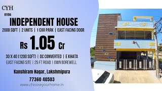 SOLD-CYH#B1156 - Rs 1.05Cr - 2 Units Independent house for sale, Kanshiram Nagar, Lakshimpura