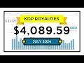 Amazon KDP Income Report for July 2024 - $4,089 From Self Publishing