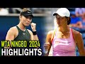 Paula Badosa vs Xiyu Wang Round 2 Highlights | Ningbo 2024