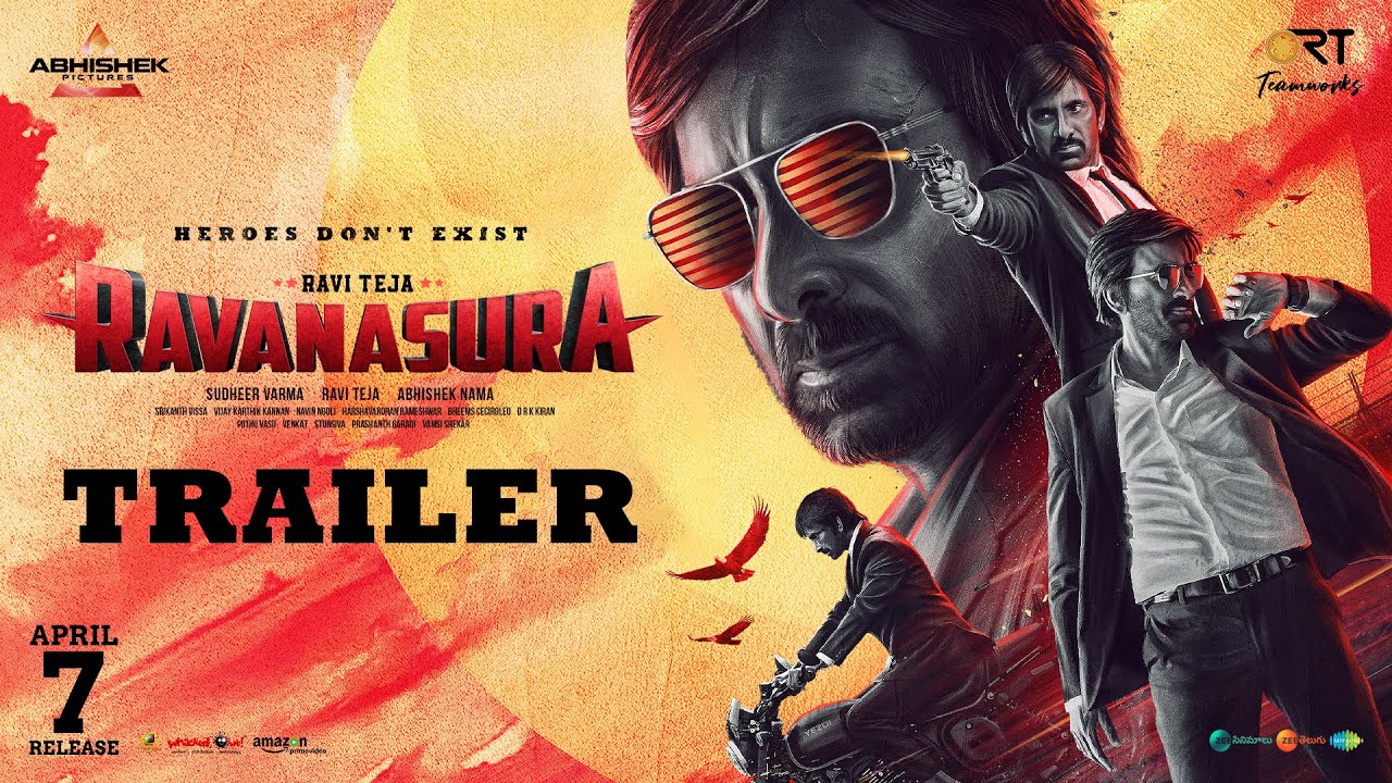 Ravanasura Movie Trailer | Mass Maharaja Ravi Teja | Sushanth | Sudheer Varma | Abhishek Nama