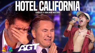 All the judges cry hysterically | When they heard the song Hotel California with Extraordinary voice