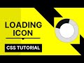 Amazing Loading Icon Animation Using Only HTML & CSS | Pure CSS Tutorial CodeWithTanmay