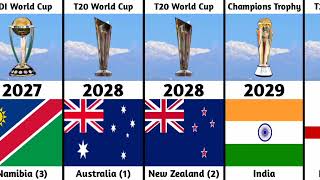 Host countries for ICC events men's from 2023 to 2031  World Cup, Champions Trophy T20 matches|🏆