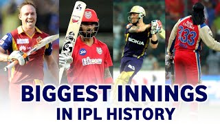 IPL SPECIAL : Biggest Innings In IPL history | Highest score in IPL | #cricket #ipl2023 #shorts