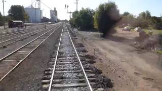 On board RM 58 as it departed Ouyen Station