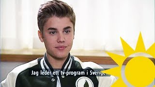 Justin Bieber Interview with Tilde de Paula - Nyhetsmorgon (TV4)