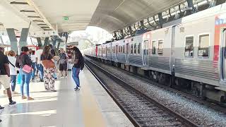 Heavy Crowded Train Station In Portugal | Trains Vlogs | High Speed Train Video |