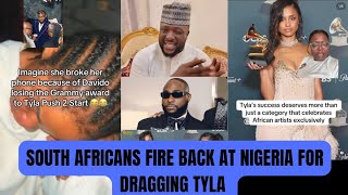 SOUTH AFRICANS FIRE BACK AT NIGERIANS FOR DRAGGING TYLA ON WINNING THE GRAMMY AWARD