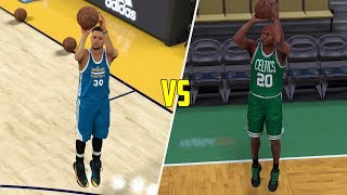CAN STEPHEN CURRY BEAT RAY ALLEN IN A THREE POINT CONTEST? NBA 2K17 GAMEPLAY!