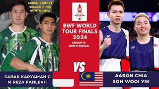 SABAR KARYAMAN G/M REZA PAHLEVI I ( INA) VS AARON CHIA/SOH WOOI YIK ( MAS) | WORLD TOUR FINAL 2024