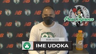 Ime Udoka Is Interested In Having Al Horford Play Back To Backs | Practice Interview 10-7