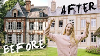 2 YEARS (in 15 minutes) RENOVATING a CRUMBLING FRENCH CASTLE into DREAM HOME
