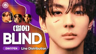 ENHYPEN - Blind (멀어) | Line Distribution