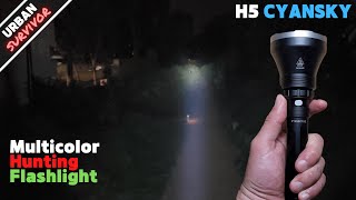 Is the Cyansky H5 the Best Multicolor Hunting Flashlight (1300 lumens, 600m throw, Red + Green)