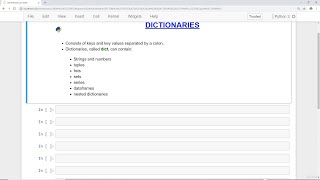 8. Dictionaries in Python
