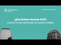 Informe de Gestión 2022 - Dirección de Asuntos Culturales de la Cancillería Argentina