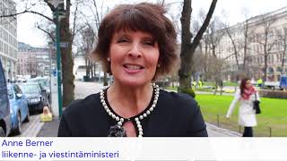 Ministeri Anne Bernerin tervehdys Jyväskylän Pyöräilyviikolle 2018