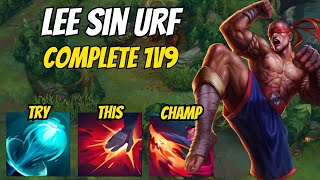 Crazy 1v9 With Lee Sin In URF, FULL GAMEPLAY With Commentary