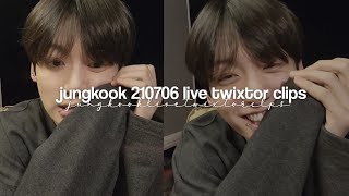 jungkook 210706 live vlive twixtor clips! [HD]