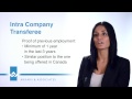 Intra-Company Transferee Intra-Company Transferee