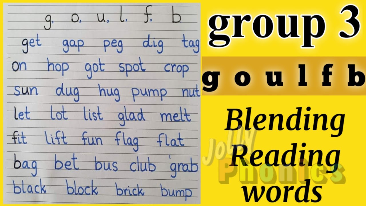 Jolly Phonics Goulfb. Jolly Phonics Group 3. Phonics Group 3 - YouTube