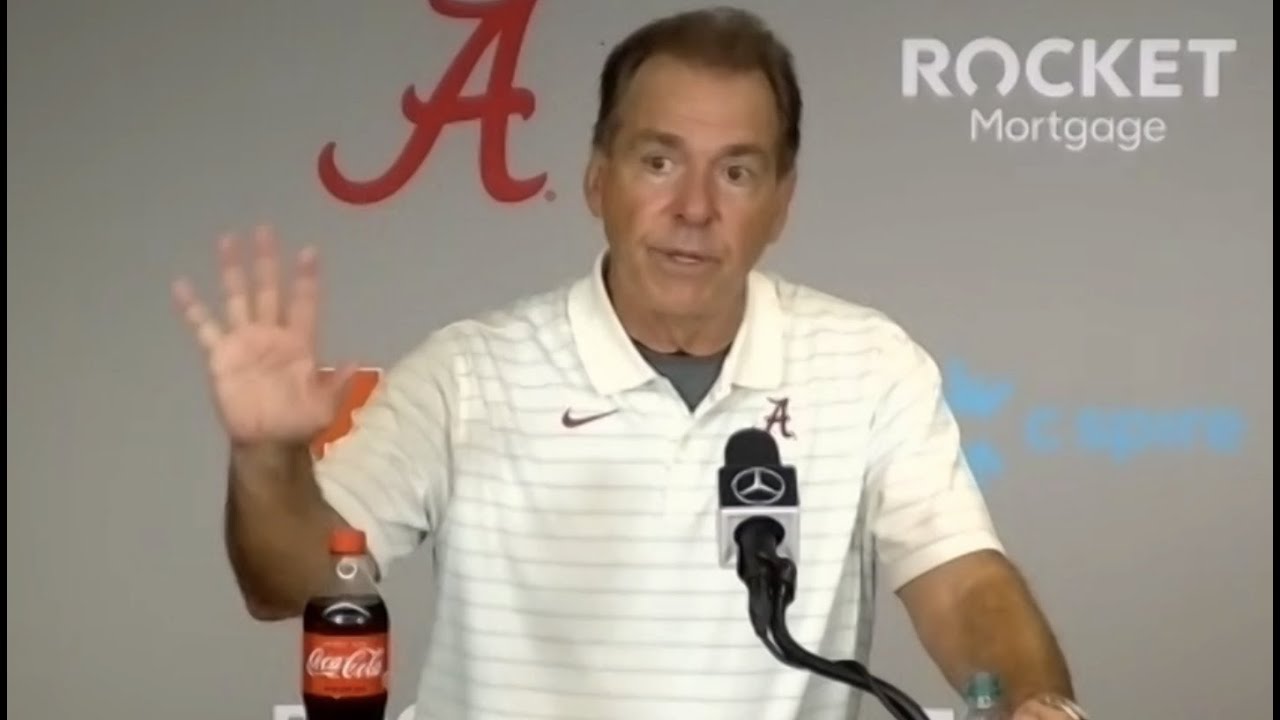 Watch Nick Saban's Frustrated Press Conference After 48-14 Win Over ...