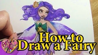 How I draw a Flower Fairy #FEBRUFAIRY