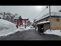 【4k】雪降る弘前の浪漫喫茶室から歴史的町並み散歩 青森