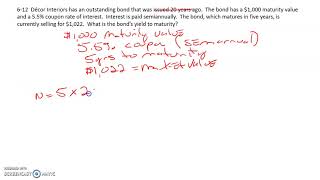 CFIN6 Chapter 6 Problem 12