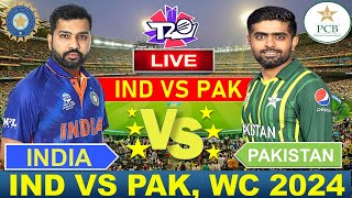🔴Live: INDIA vs PAKISTAN T20 WC 2024 Live Cricket Match Today | IND vs PAK | #indvspak  #cricketlive