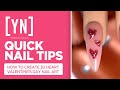 Quick Nail Tips: How to Create Cute 3D Hearts for Valentine's Day Nails - #Shorts