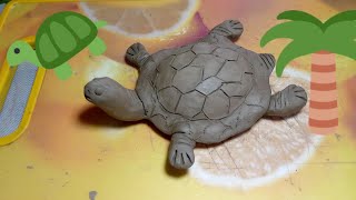 Easy Way Make A Sea Turtle Out Of clay || clay animal || how to make easy clay animal