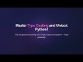 Type Conversion in Python Explained | Python Zero to Hero