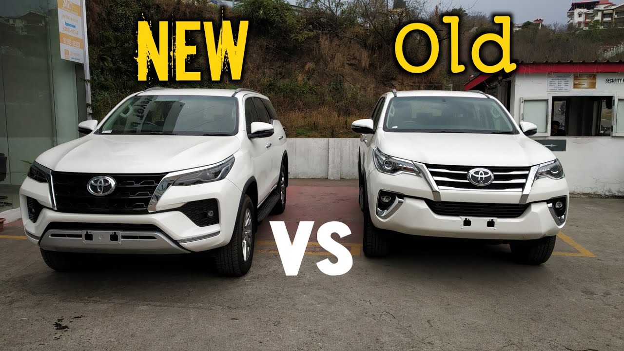 New Toyota Fortuner Facelift Vs Previous Generation Fortuner Comparison ...