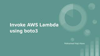 AWS Lambda Connect boto3