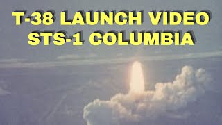 Epic Aerial View: STS-1 Columbia Space Shuttle Launch from NASA T-38 | 1981