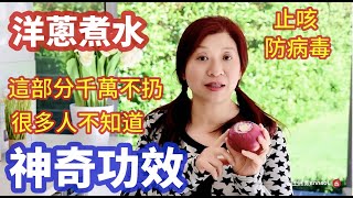 （283）【天然食疗法】- 神奇止咳煮洋葱水，顽固的咳嗽都治好了！感冒好了！失眠好了！赶快收藏起来吧！小朋友也适合神奇的洋葱煮水4kJoanna澳洲生活