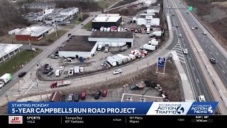 Campbells Run Road construction project in Pennsylvania will take 5 years