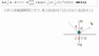 [物理教學影片]範例:非彈性碰撞與動量守恆[85日大]