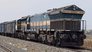 Kazipet WDG4 Locomotive with Malgadi | Goods Train in India | Diesel Freight Train #indianrailways