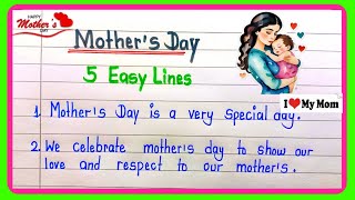 5 lines on mother's day in english||essay on mother's day |mother's day speech |Mother's day special