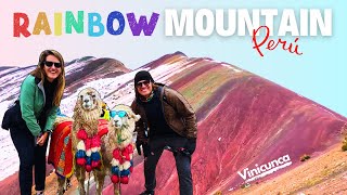 Hiking Rainbow Mountain: Snow, Altitude \u0026 Epic Views! 🌈❄️